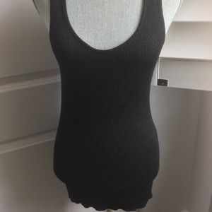 Back & Silver Tank Top